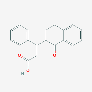 molecular formula C19H18O3 B239981 3-(1-Oxo-1,2,3,4-tetrahydro-2-naphthalenyl)-3-phenylpropanoic acid 