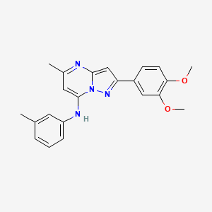2-(3,4-dimethoxyphenyl)-5-methyl-N-(3-methylphenyl)pyrazolo[1,5-a]pyrimidin-7-amine