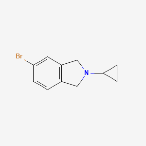 molecular formula C11H12BrN B2399830 5-Bromo-2-cyclopropylisoindoline CAS No. 1392147-82-8