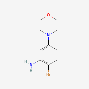 molecular formula C10H13BrN2O B2399838 2-溴-5-(吗啉-4-基)苯胺 CAS No. 1175948-78-3