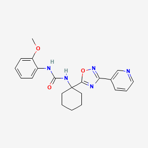 1-(2-Methoxyphenyl)-3-{1-[3-(pyridin-3-yl)-1,2,4-oxadiazol-5-yl]cyclohexyl}urea