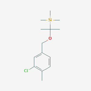 2-[(3-Chloro-4-methylphenyl)methoxy]propan-2-yl-trimethylsilane