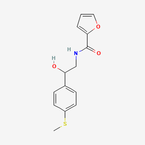 molecular formula C14H15NO3S B2399855 N-(2-羟基-2-(4-(甲硫基)苯基)乙基)呋喃-2-甲酰胺 CAS No. 1448073-54-8