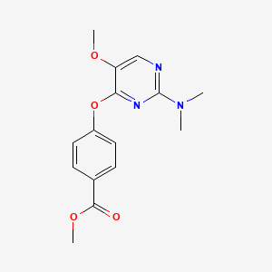 Methyl 4-{[2-(dimethylamino)-5-methoxy-4-pyrimidinyl]oxy}benzenecarboxylate
