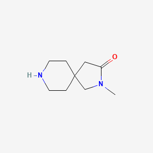 molecular formula C9H16N2O B2399864 2-Methyl-2,8-diazaspiro[4.5]decan-3-one CAS No. 1353506-68-9