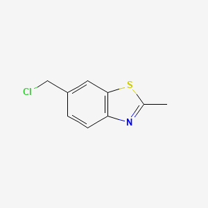 molecular formula C9H8ClNS B2399865 6-(Chloromethyl)-2-methylbenzo[d]thiazole CAS No. 99846-82-9