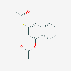 molecular formula C14H12O3S B2399867 (3-Acetylsulfanyl-1-naphthyl) acetate CAS No. 2143010-96-0