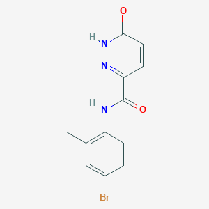 molecular formula C12H10BrN3O2 B2399869 N-(4-bromo-2-methylphenyl)-6-oxo-1H-pyridazine-3-carboxamide CAS No. 899749-18-9