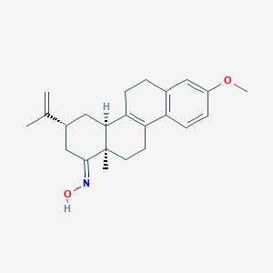 molecular formula C23H29NO2 B239989 3-isopropenyl-8-methoxy-12a-methyl-3,4,4a,5,6,11,12,12a-octahydro-1(2H)-chrysenone oxime 