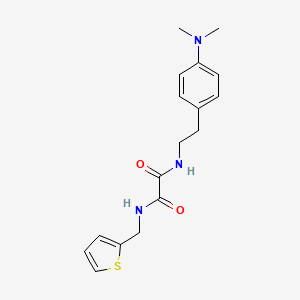 molecular formula C17H21N3O2S B2399894 N1-(4-(dimethylamino)phenethyl)-N2-(thiophen-2-ylmethyl)oxalamide CAS No. 953986-53-3