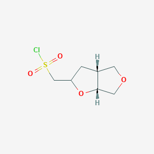 [(3Ar,6aR)-2,3,3a,4,6,6a-hexahydrofuro[2,3-c]furan-2-yl]methanesulfonyl chloride