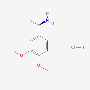 molecular formula C10H16ClNO2 B2399904 (R)-1-(3,4-Dimethoxyphenyl)ethanamine hydrochloride CAS No. 390815-41-5