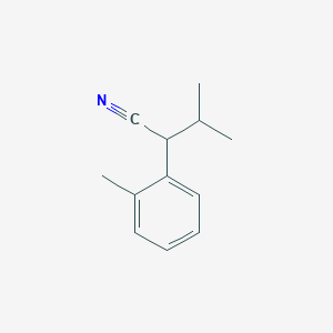 molecular formula C12H15N B2399907 3-甲基-2-(2-甲基苯基)丁腈 CAS No. 105902-47-4