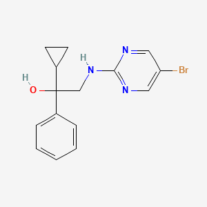 2-[(5-Bromopyrimidin-2-yl)amino]-1-cyclopropyl-1-phenylethanol