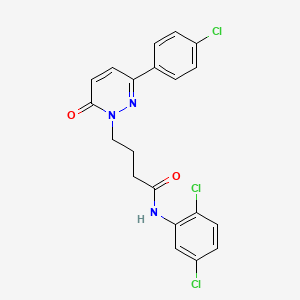 molecular formula C20H16Cl3N3O2 B2399915 4-(3-(4-氯苯基)-6-氧代吡哒嗪-1(6H)-基)-N-(2,5-二氯苯基)丁酰胺 CAS No. 946321-04-6