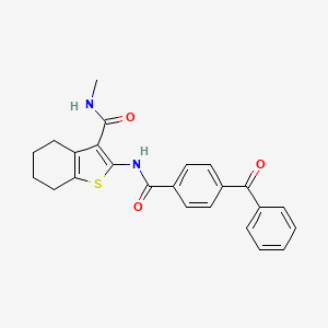 2-(4-benzoylbenzamido)-N-methyl-4,5,6,7-tetrahydrobenzo[b]thiophene-3-carboxamide