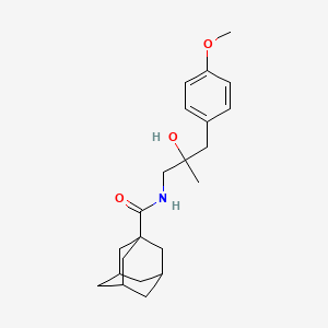 molecular formula C22H31NO3 B2399941 (3r,5r,7r)-N-(2-羟基-3-(4-甲氧基苯基)-2-甲基丙基)金刚烷-1-甲酰胺 CAS No. 1421522-41-9