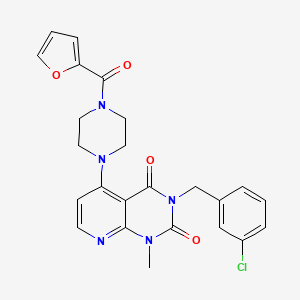 3-(3-chlorobenzyl)-5-(4-(furan-2-carbonyl)piperazin-1-yl)-1-methylpyrido[2,3-d]pyrimidine-2,4(1H,3H)-dione