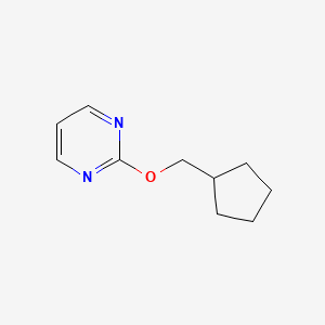 molecular formula C10H14N2O B2399948 2-(Cyclopentylmethoxy)pyrimidine CAS No. 2175978-67-1
