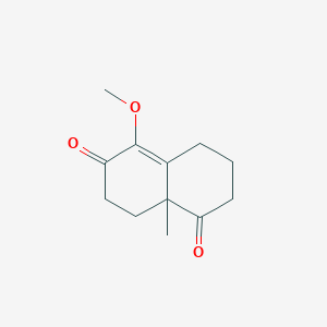 molecular formula C12H16O3 B239995 5-methoxy-8a-methyl-3,4,8,8a-tetrahydro-1,6(2H,7H)-naphthalenedione 