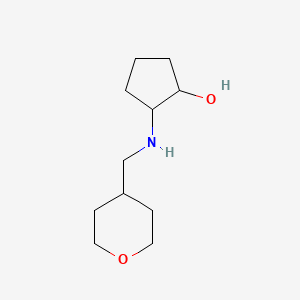 molecular formula C11H21NO2 B2399969 2-{[(氧杂环丁烷-4-基)甲基]氨基}环戊醇 CAS No. 1344043-77-1