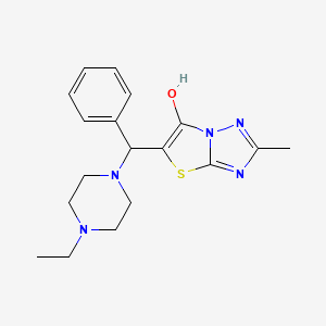 5-((4-Ethylpiperazin-1-yl)(phenyl)methyl)-2-methylthiazolo[3,2-b][1,2,4]triazol-6-ol