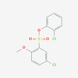 molecular formula C13H10Cl2O4S B2399980 (2-Chlorophenyl) 5-chloro-2-methoxybenzenesulfonate CAS No. 2380193-29-1