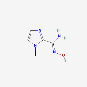 molecular formula C5H8N4O B2399981 N'-Hydroxy-1-methyl-1H-imidazole-2-carboximidamide CAS No. 468067-81-4
