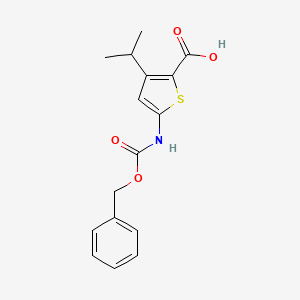 5-(Phenylmethoxycarbonylamino)-3-propan-2-ylthiophene-2-carboxylic acid