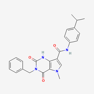 3-benzyl-N-(4-isopropylphenyl)-5-methyl-2,4-dioxo-2,3,4,5-tetrahydro-1H-pyrrolo[3,2-d]pyrimidine-7-carboxamide