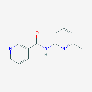 molecular formula C12H11N3O B240001 N-(6-methylpyridin-2-yl)pyridine-3-carboxamide 