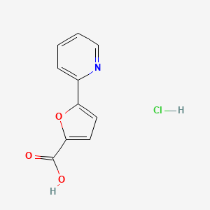 5-Pyridin-2-ylfuran-2-carboxylic acid;hydrochloride