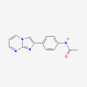 molecular formula C14H12N4O B2400015 N-(4-imidazo[1,2-a]pyrimidin-2-ylphenyl)acetamide CAS No. 103779-36-8