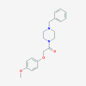 molecular formula C20H24N2O3 B240002 1-Benzyl-4-[(4-methoxyphenoxy)acetyl]piperazine 