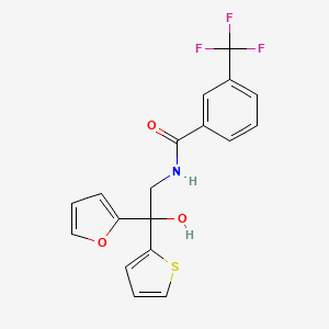 N-(2-(furan-2-yl)-2-hydroxy-2-(thiophen-2-yl)ethyl)-3-(trifluoromethyl)benzamide
