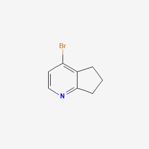 molecular formula C8H8BrN B2400023 4-Bromo-6,7-dihydro-5H-cyclopenta[b]pyridine CAS No. 881204-65-5