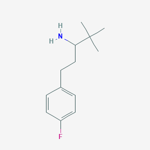molecular formula C13H20FN B2400024 1-(4-Fluorophenyl)-4,4-dimethylpentan-3-amine CAS No. 1099598-51-2