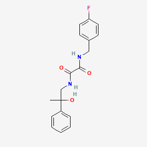 molecular formula C18H19FN2O3 B2400032 N1-(4-氟苄基)-N2-(2-羟基-2-苯基丙基)草酰胺 CAS No. 1351618-72-8