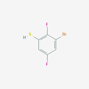 molecular formula C6H3BrF2S B2400035 3-Bromo-2,5-difluorobenzenethiol CAS No. 1349718-58-6