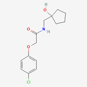 molecular formula C14H18ClNO3 B2400039 2-(4-chlorophenoxy)-N-((1-hydroxycyclopentyl)methyl)acetamide CAS No. 1216811-86-7