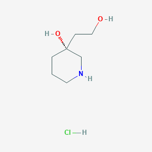 3-(2-Hydroxyethyl)piperidin-3-ol hydrochloride
