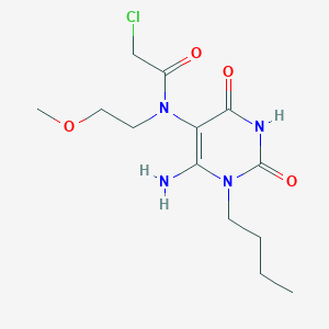 N-(6-Amino-1-butyl-2,4-dioxo-1,2,3,4-tetrahydro-pyrimidin-5-yl)-2-chloro-N-(2-methoxy-ethyl)-acetamide