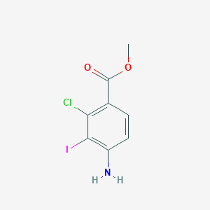 molecular formula C8H7ClINO2 B2400087 4-氨基-2-氯-3-碘苯甲酸甲酯 CAS No. 935676-14-5