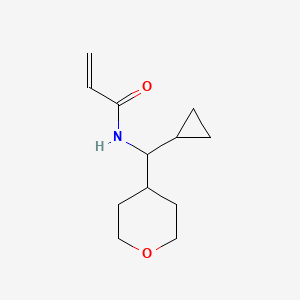 N-[Cyclopropyl(oxan-4-yl)methyl]prop-2-enamide
