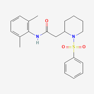 N-(2,6-dimethylphenyl)-2-(1-(phenylsulfonyl)piperidin-2-yl)acetamide