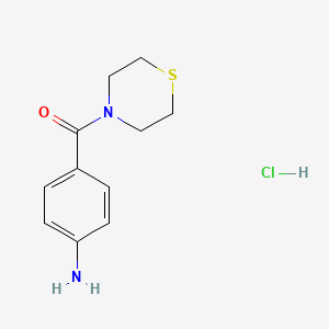 (4-Aminophenyl)-thiomorpholin-4-ylmethanone;hydrochloride