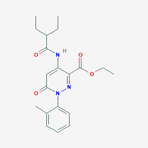 Ethyl 4-(2-ethylbutanamido)-6-oxo-1-(o-tolyl)-1,6-dihydropyridazine-3-carboxylate
