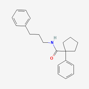 1-phenyl-N-(3-phenylpropyl)cyclopentane-1-carboxamide