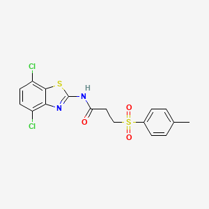 N-(4,7-dichlorobenzo[d]thiazol-2-yl)-3-tosylpropanamide