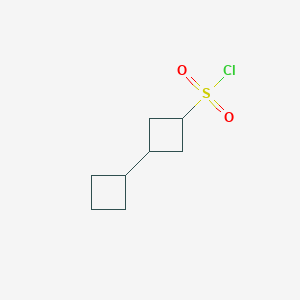 molecular formula C8H13ClO2S B2400110 3-环丁基环丁烷-1-磺酰氯 CAS No. 2172527-68-1